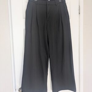 GAP Women's Elegant Black Wide Leg Trousers